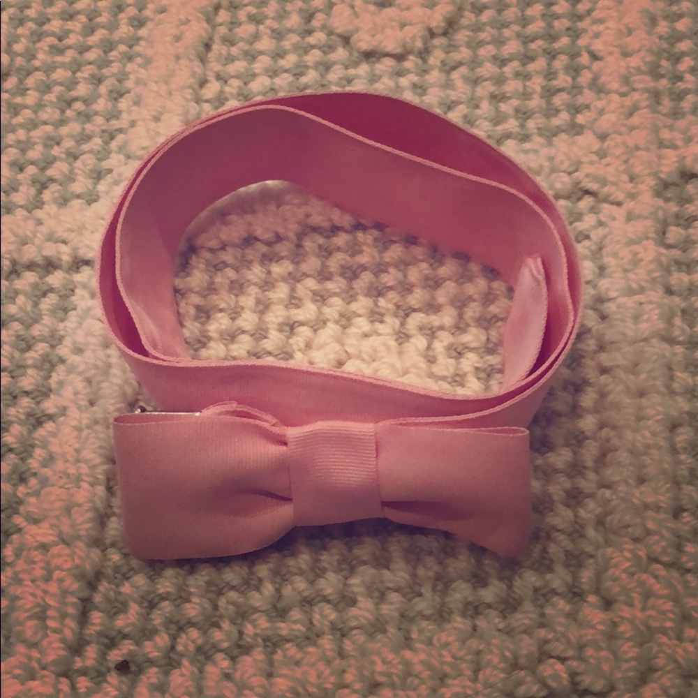 Pink bow belt